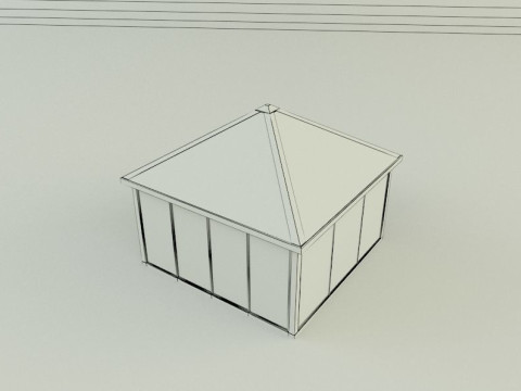 Garden rest area pergola 3D Model