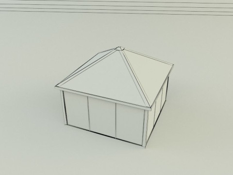 Garden rest area pergola 3D Model