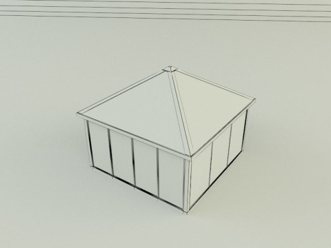 Garden rest area pergola 3D Model