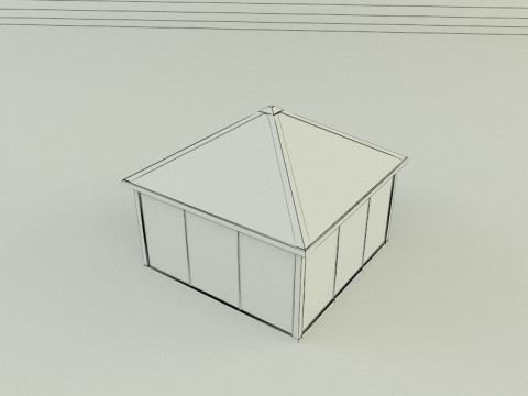 Garden rest area pergola 3D Model