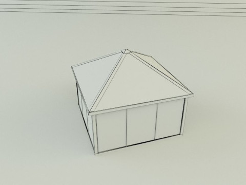 Garden rest area pergola 3D Model
