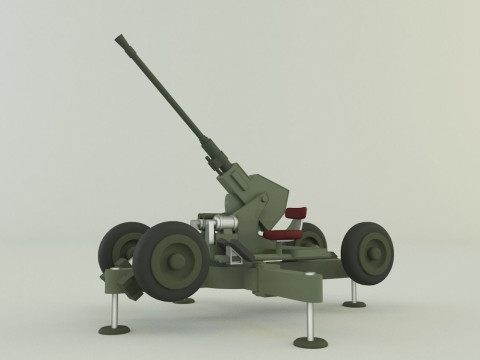 Bofors 40mm 3D 모델