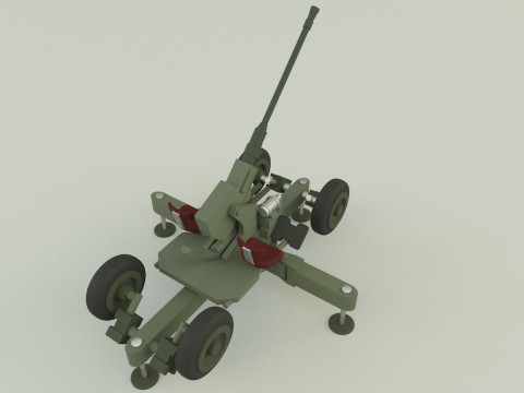 Bofors 40mm Model 3D