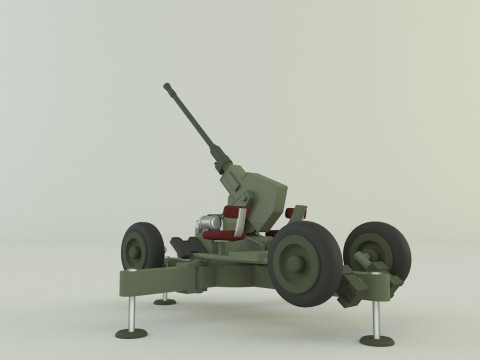 Bofors 40mm Model 3D