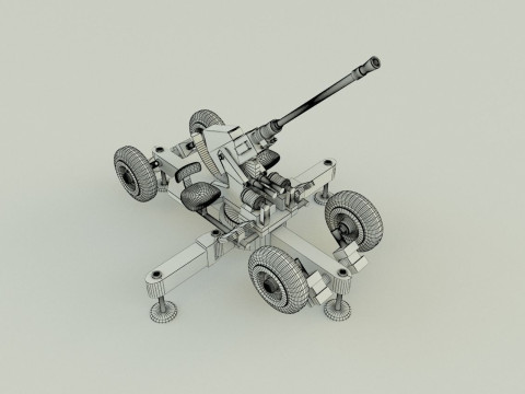 Bofors 40mm Model 3D