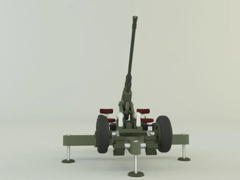 Bofors 40mm 3D Model