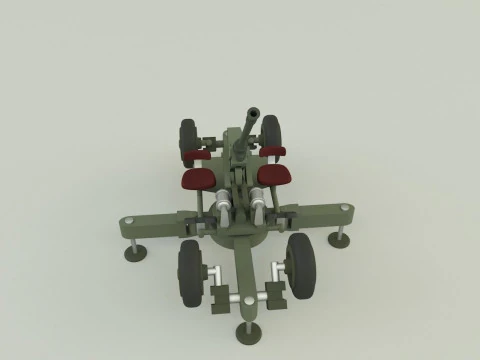 Bofors 40mm 3D Model