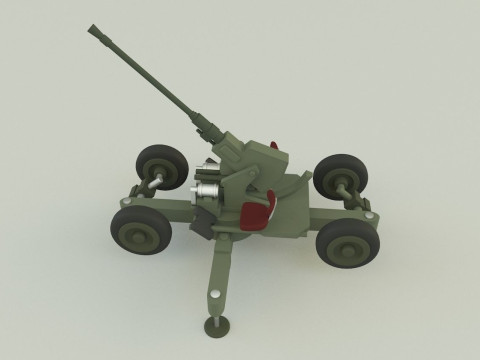 Bofors 40mm Model 3D