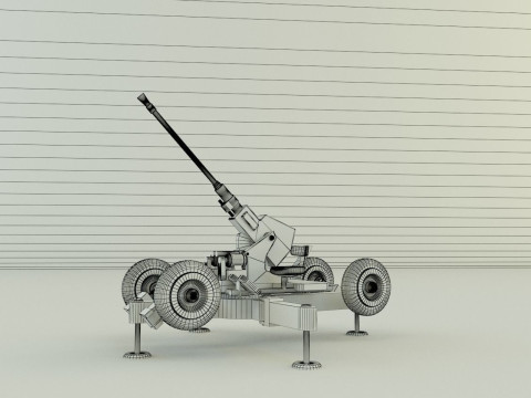 Bofors 40mm Model 3D