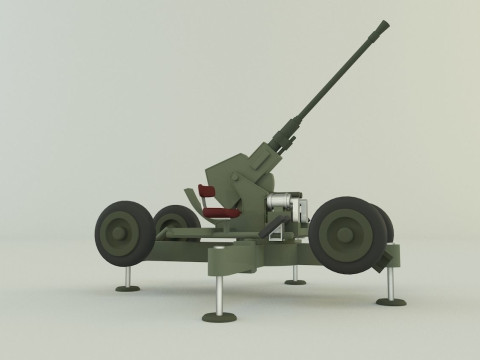 Bofors 40mm Model 3D