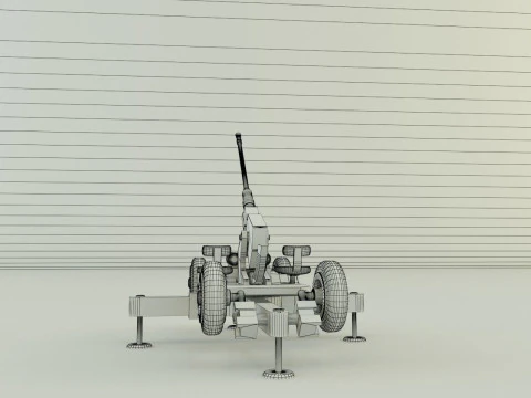 Bofors 40mm 3D Model