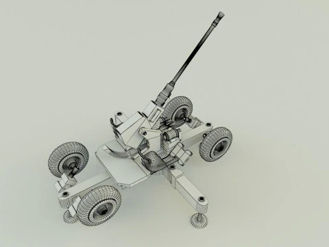 Bofors 40mm 3D Model