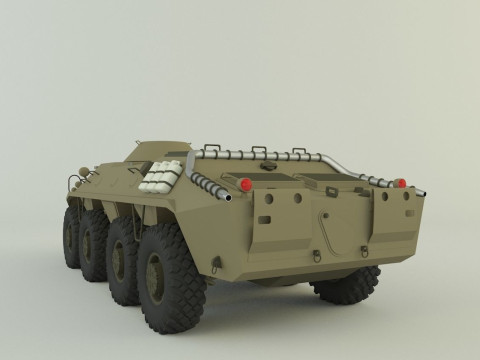 Btr-70 military vehicle 3D 모델