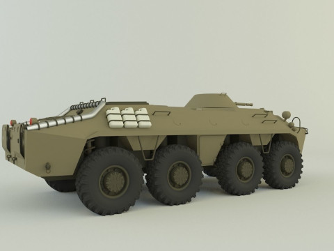 Btr-70 military vehicle 3D 모델