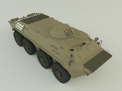 Btr-70 military vehicle 3D 모델