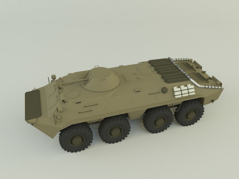 Btr-70 military vehicle 3D 모델