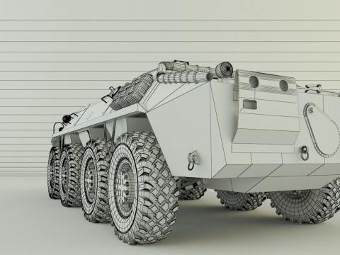 Btr-70 military vehicle 3D 모델