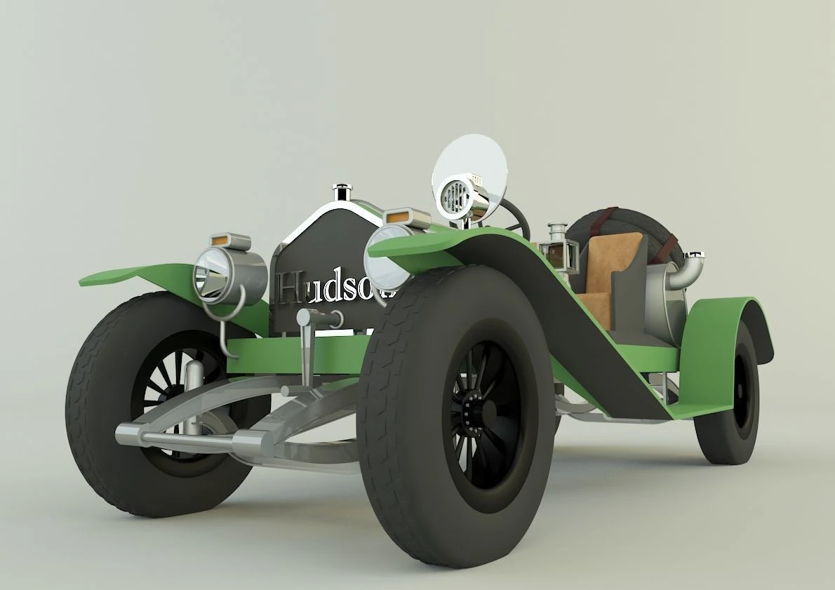 Hudson model car 3D Model .c4d .max .obj .3ds .fbx .stl .blend 