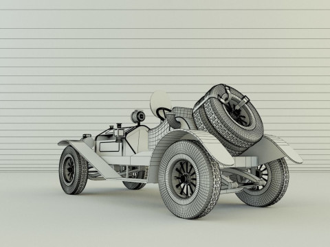 Hudson model car Modelo 3D
