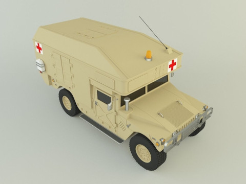 Hummer ambulance 3Dモデル