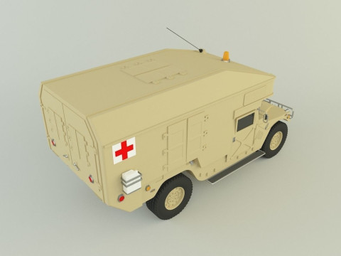 Hummer ambulance 3Dモデル