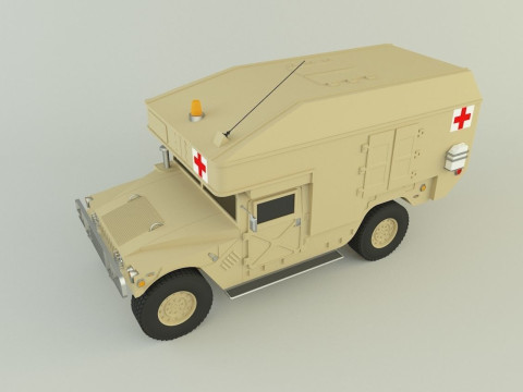 Hummer ambulance 3Dモデル