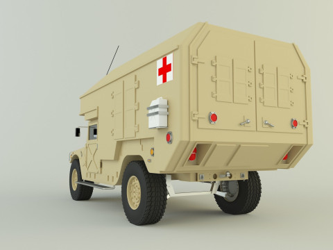 Hummer ambulance 3Dモデル