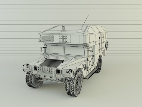 Hummer ambulance 3Dモデル