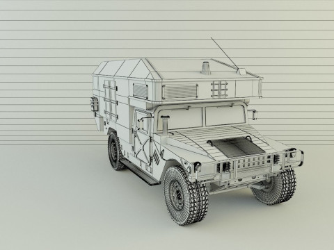 Hummer ambulance 3Dモデル