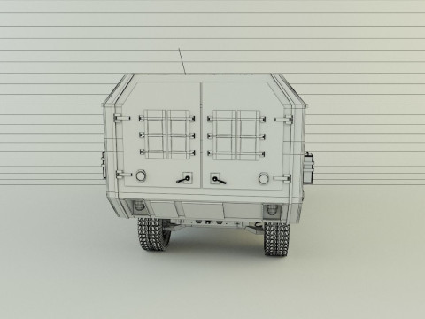 Hummer ambulance 3Dモデル