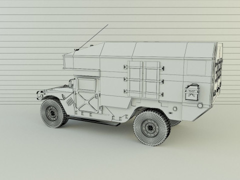 Hummer ambulance 3Dモデル
