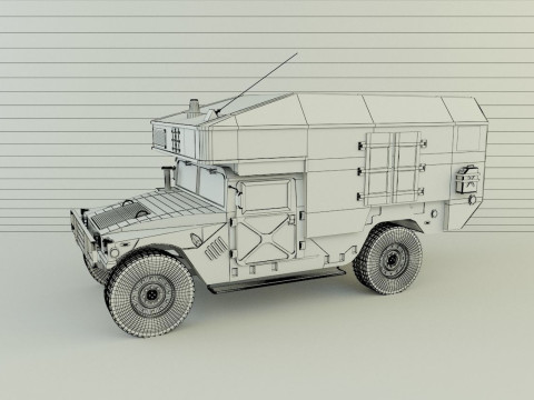 Hummer ambulance 3Dモデル