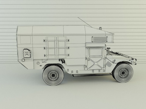 Hummer ambulance 3Dモデル