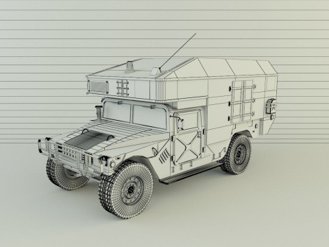 Hummer ambulance 3Dモデル
