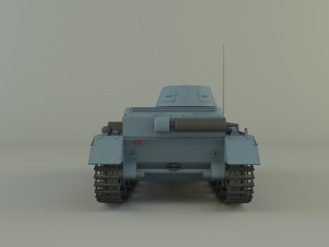 Pz Kpfw I Ausf B military tank 3D Модель