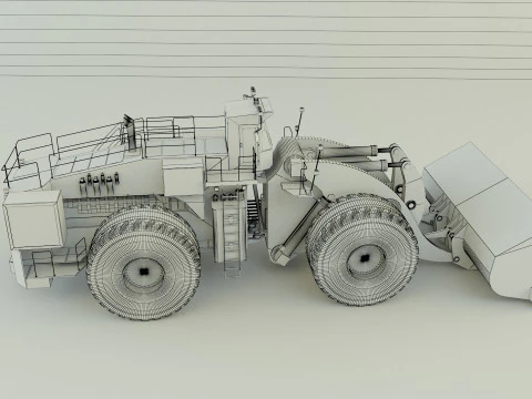 Komatsun we2350 wheel loader 3D Model