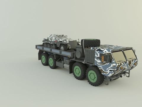 M 977 Hemtt Truck Replica SDKFZ 250 3D-Modell