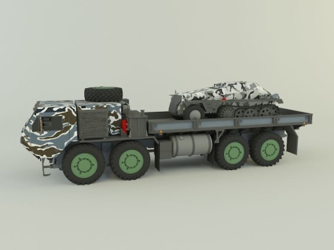 M 977 Hemtt Truck Replica SDKFZ 250 Modelo 3D