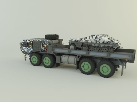 M 977 Hemtt Truck Replica SDKFZ 250 Modelo 3D