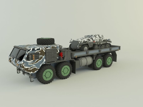 M 977 Hemtt Truck Replica SDKFZ 250 Modelo 3D