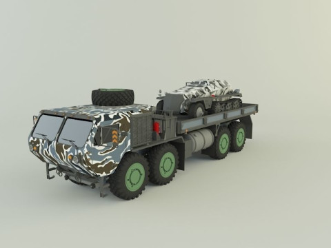 M 977 Hemtt Truck Replica SDKFZ 250 Modelo 3D