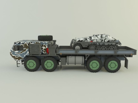 M 977 Hemtt Truck Replica SDKFZ 250 Modelo 3D