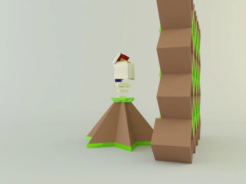 Metaverse librarian Low-poly 3D Model