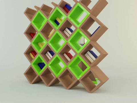 Metaverse librarian Low-poly 3D Model