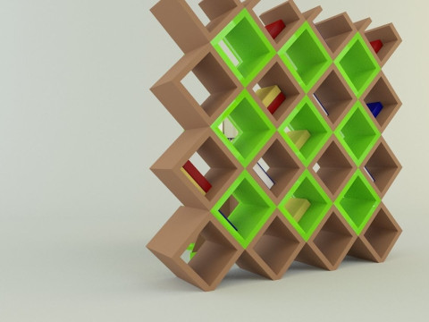 Metaverse librarian Low-poly 3D Модель