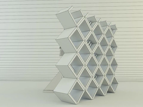 Metaverse librarian Low-poly 3D Model