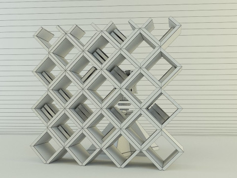 Metaverse librarian Low-poly 3D Модель