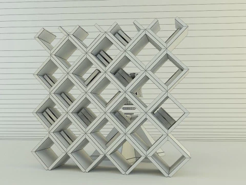 Metaverse librarian Low-poly 3D Model