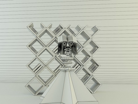 Metaverse librarian Low-poly 3D Модель