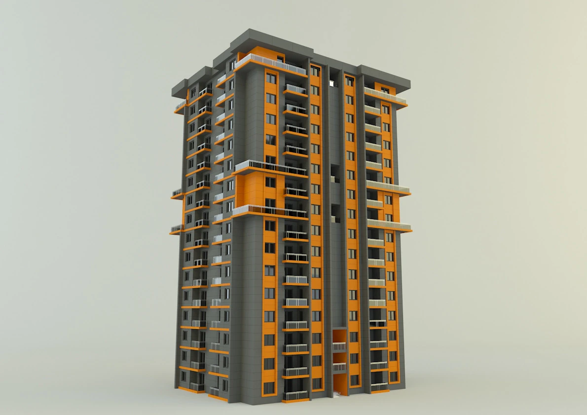 Model houses 29 3D Model .c4d .max .obj .3ds .fbx .stl .blend 